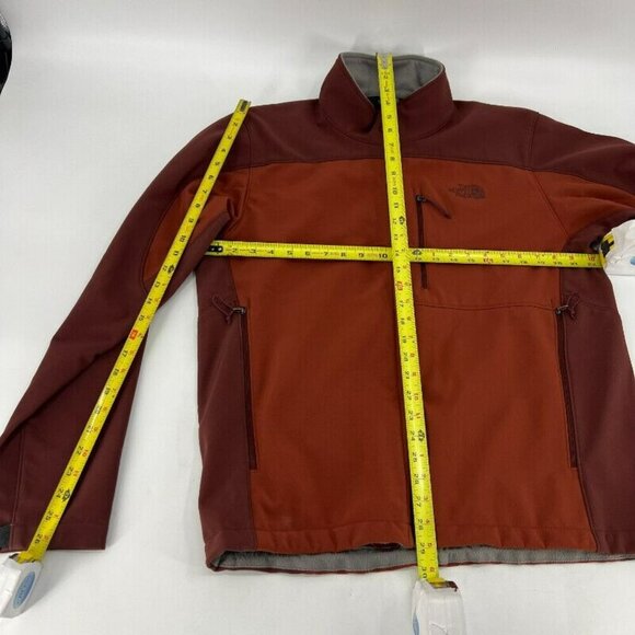 The North Face Apex Rust Red Soft Shell Fleece Lined Full Zip Men's Size Large - Picture 5 of 9